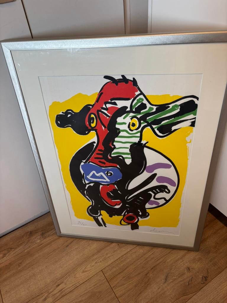 Peter diem het beroemde koetje, mooie aluminium lijst, Ophalen