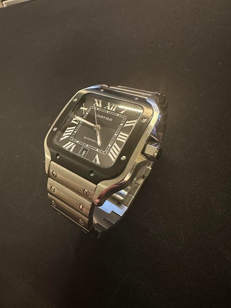 Cartier santos large, Sieraden, Tassen en Uiterlijk, Ophalen of Verzenden, Staal, Overige merken, 1960 of later