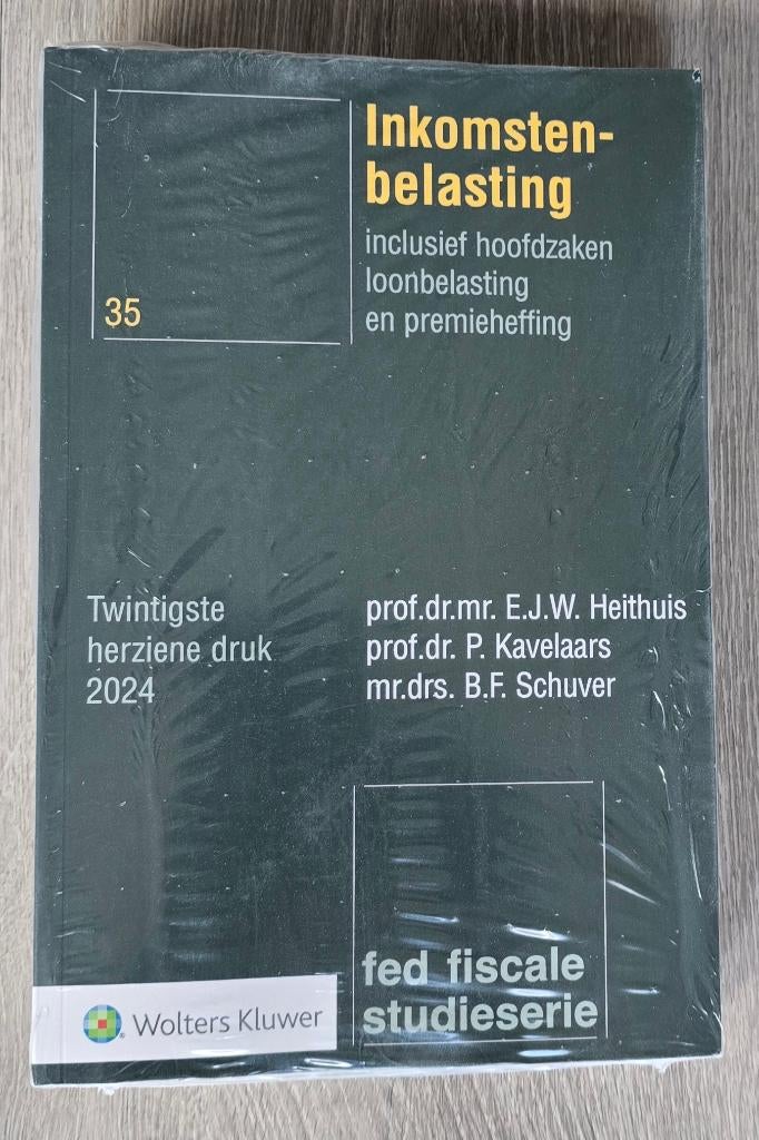 Inkomstenbelasting 20e herziene druk NIEUW, Boeken, Studieboeken en Cursussen, Ophalen of Verzenden, Beta, Nieuw, HBO