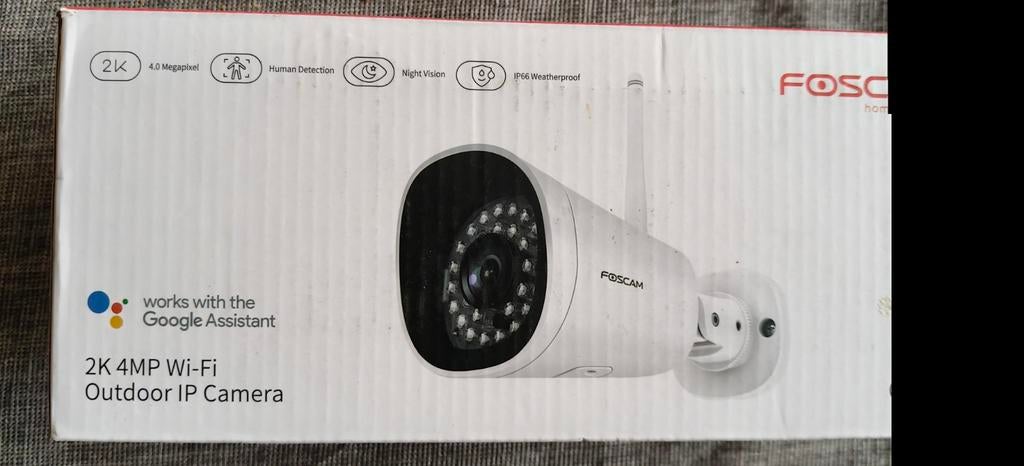 Foscam G4P 2K 4MP Wi-Fi Outdoor IP Camera home security, Ophalen of Verzenden, Nieuw, Buitencamera