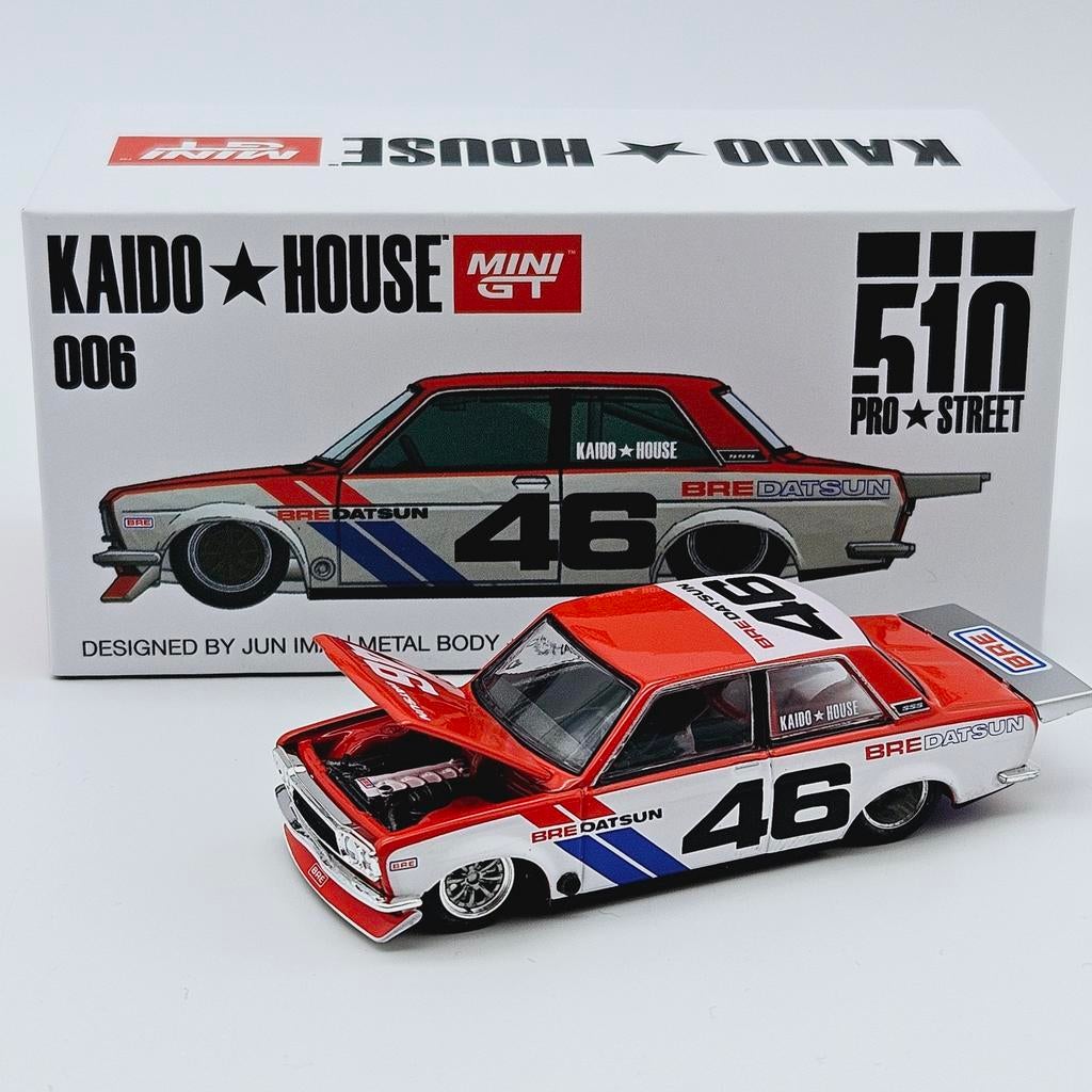 Mini GT Kaido House Datsun 510 Pro Street BRE510 V2 #46, Hobby en Vrije tijd, Modelauto's | Overige schalen, Auto, Nieuw, Ophalen of Verzenden
