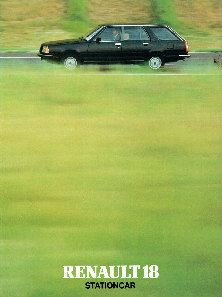 Folder Renault 18 Stationcar (ca.1981), Verzenden, Gelezen, Renault