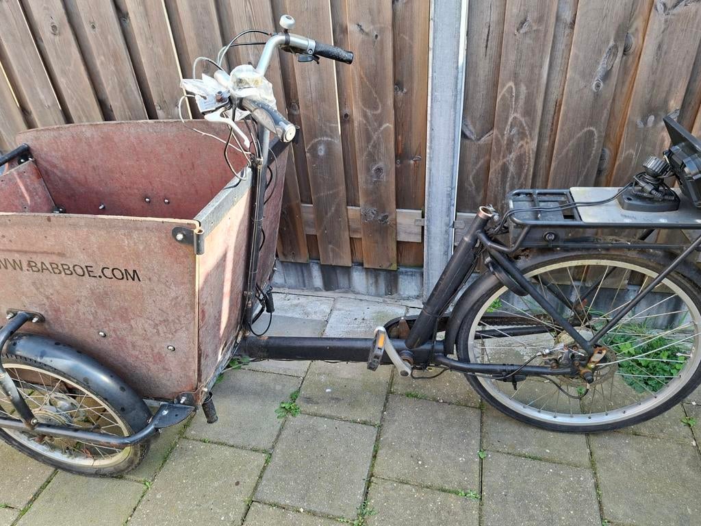 bakfiets babboe opknapper prijs 150,-, Ophalen, Gebruikt, 4 kinderen of meer, Overige merken