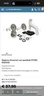 Reginox dubbele afvoerset voor spoelbak M1782 R20340, Ophalen, Afvoer, Pvc, Nieuw