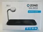 ZENS Dual + Apple Watch Aluminium Draadloze Oplader, Telecommunicatie, Mobiele telefoons | Telefoon-opladers, Ophalen of Verzenden