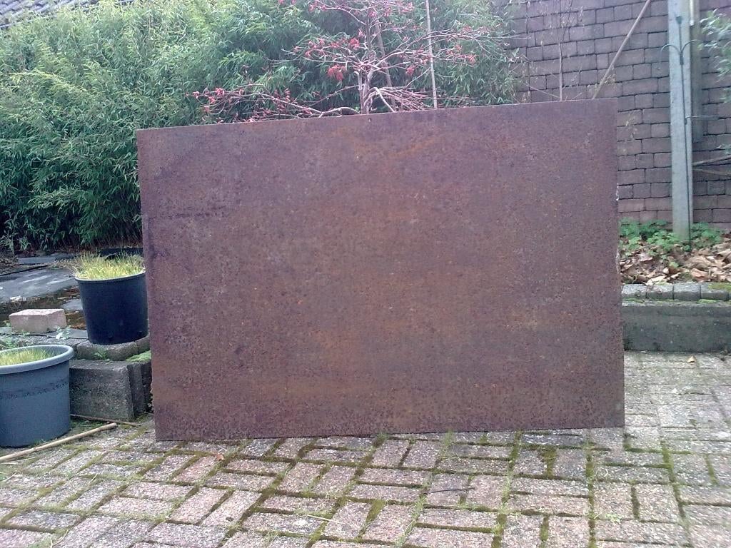 Rijplaat /ijzeren plaat 1 x 1.5 meter, Doe-het-zelf en Verbouw, Platen en Panelen, Ophalen, Gebruikt, Overige materialen, Minder dan 20 mm