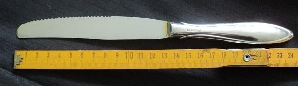 bestek mes groot (mg) gero verzilverd perfection, Antiek en Kunst, Antiek | Bestek, Ophalen of Verzenden