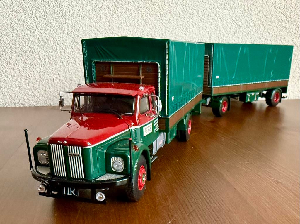 Tekno: DSW (later: Kogge Transport) Scania-Vabis 110 SUPER, Hobby en Vrije tijd, Modelauto's | 1:50, Ophalen of Verzenden, Zo goed als nieuw