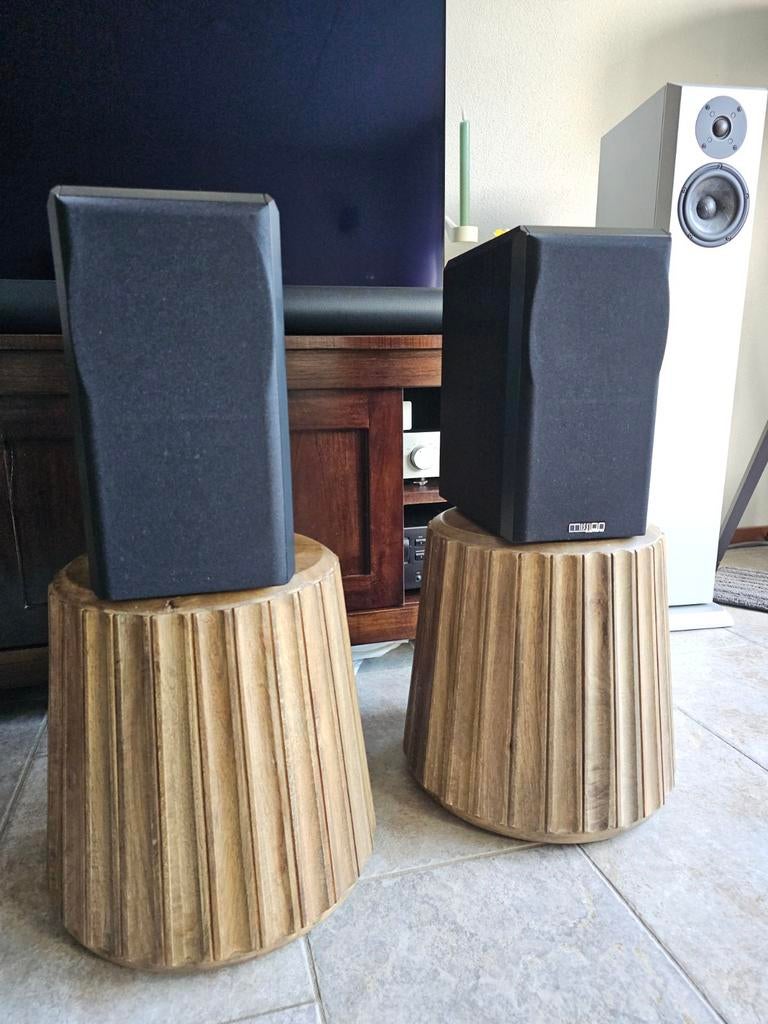 Mission 751 speakers, Gebruikt, 60 tot 120 watt, Front, Rear of Stereo speakers, Ophalen