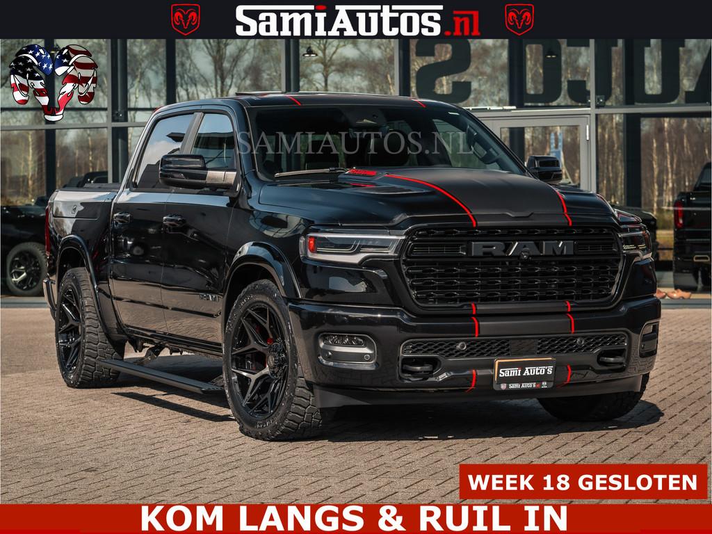Dodge Ram HULK | Limited Night H.O 540HP 706Nm | Massage + F, Auto's, Dodge, Automaat, Met garantie (alle), Zwart, Leder