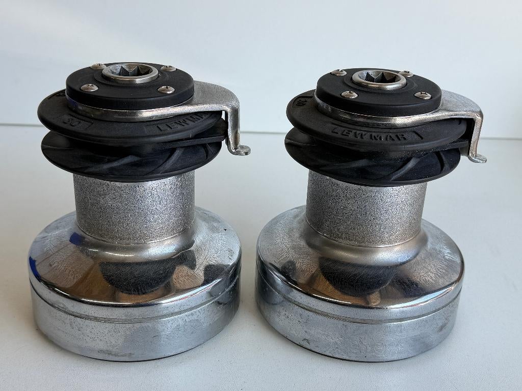 2 x Lewmar 30 st two speed selftailing lieren, Ophalen of Verzenden, Gebruikt, Lijn of Blok