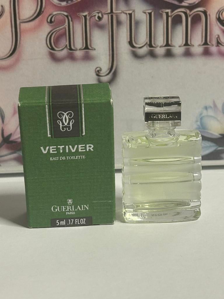 Guerlain - vetiver miniature 5ml edt, Verzamelen, Parfumverzamelingen, Ophalen of Verzenden, Nieuw, Miniatuur, Gevuld