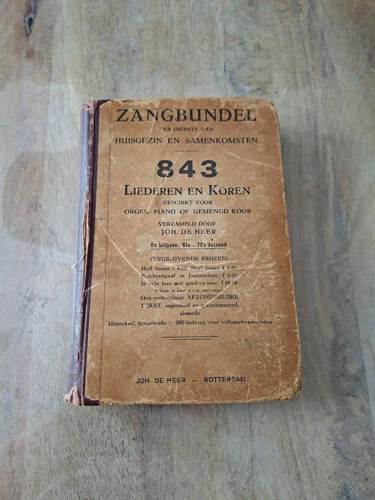 Zangbundel 9e uitgave Johan de Heer - Liederen en Koor, Ophalen of Verzenden, Gelezen