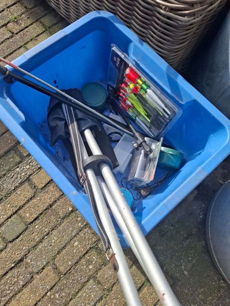 Hengelsport materiaal divers, Ophalen, Gebruikt