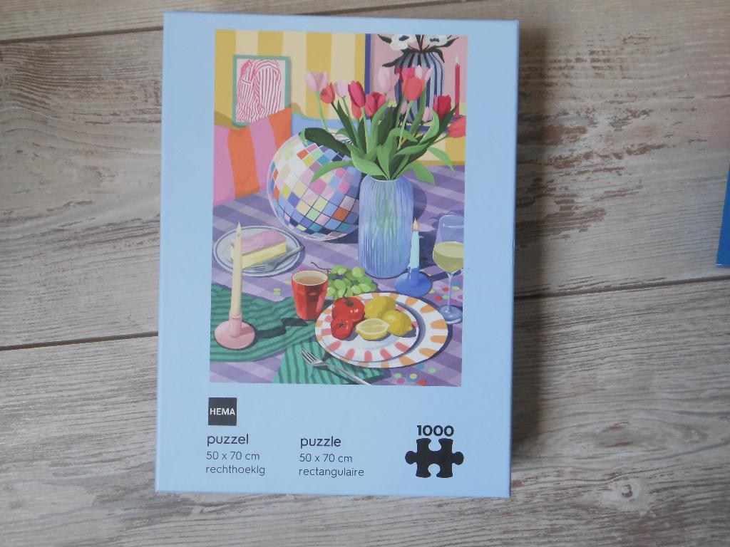 HEMA puzzel., Hobby en Vrije tijd, Denksport en Puzzels, Ophalen of Verzenden, 500 t/m 1500 stukjes, Zo goed als nieuw, Legpuzzel