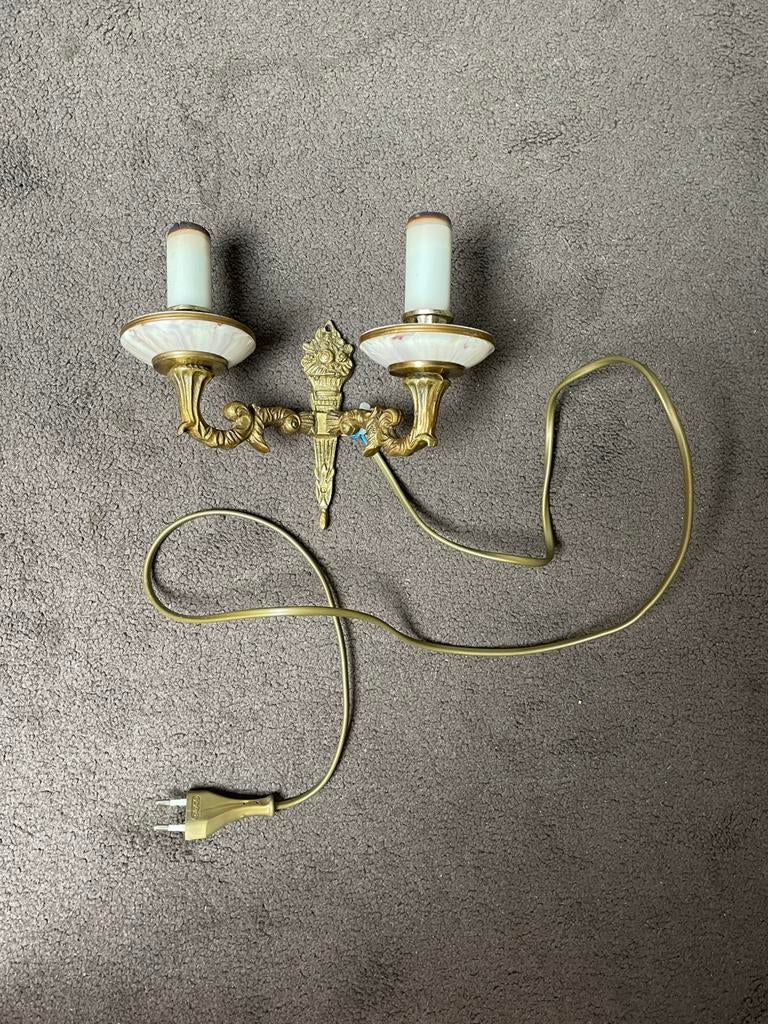 Brocante wandlampje, Ophalen of Verzenden