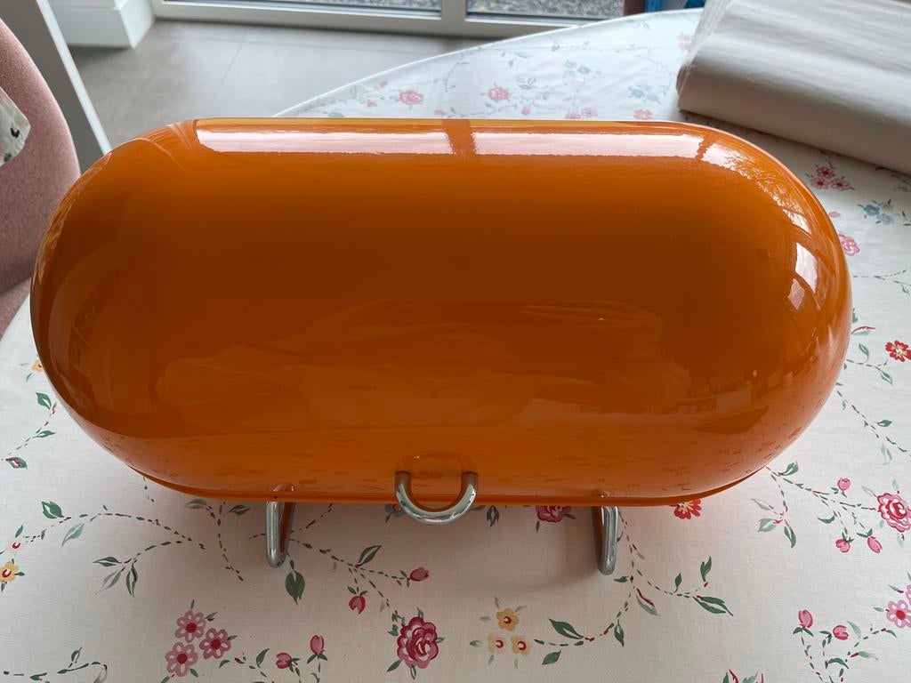 Wesco Breadboy broodtrommel oranje, Huis en Inrichting, Keuken | Keukenbenodigdheden, Ophalen, Gebruikt, Metaal, Broodtrommel