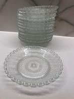 VINTAGE 12X GLAS GLAZEN TAPAS SERVEER THEE SCHAALTJES, Ophalen of Verzenden, Overige stijlen, Glas, Schaal of Schalen