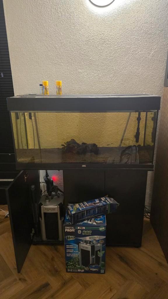 Juwel 180 liter aquarium, Dieren en Toebehoren, Vissen | Aquaria en Toebehoren, Zo goed als nieuw, Gevuld zoetwateraquarium, Ophalen