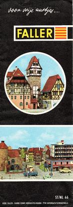 Faller - folder - Voor vrije uurtjes - 1966, Overige merken, Gelijkstroom of Wisselstroom, Zo goed als nieuw, Boek, Tijdschrift of Catalogus