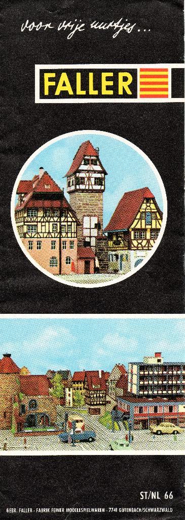 Faller - folder - Voor vrije uurtjes - 1966, Hobby en Vrije tijd, Modeltreinen | H0, Zo goed als nieuw, Boek, Tijdschrift of Catalogus