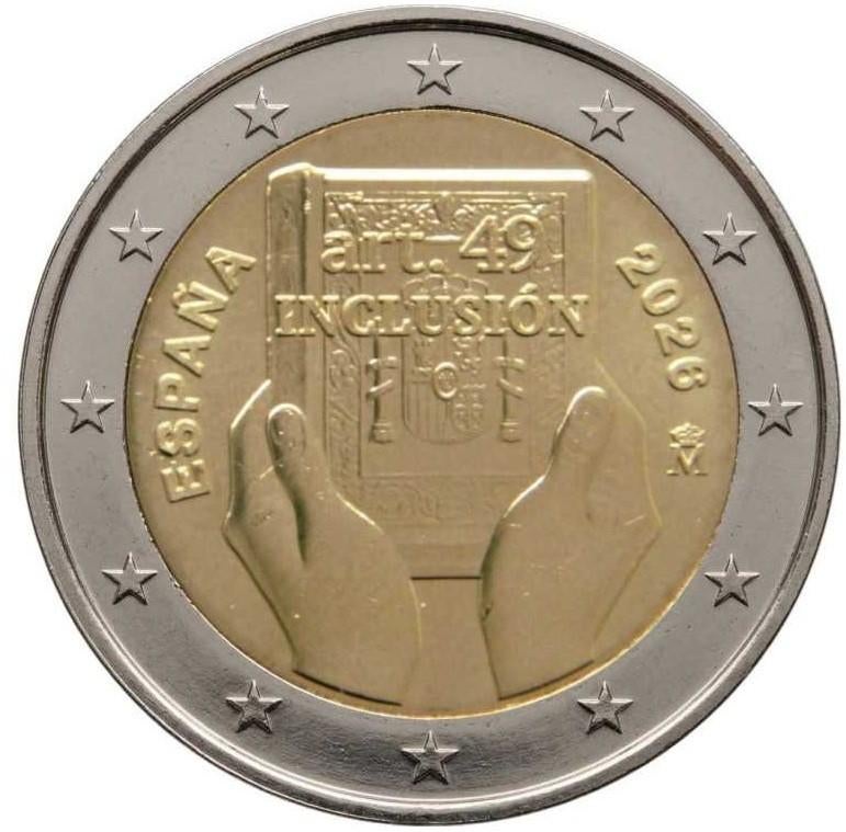 SPECIALE 2 EURO SPANJE 2026 HERZIENING GRONDWET BIJ JOHN, Postzegels en Munten, Munten | Europa | Euromunten, Verzenden, Spanje