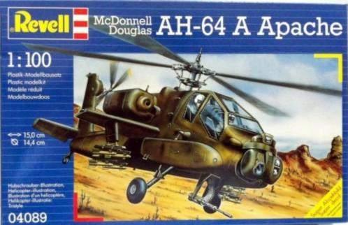 Revell McDonnell Douglas AH-64A Apache (04089) SHF, Hobby en Vrije tijd, 1:72 tot 1:144, Nieuw, Ophalen of Verzenden, Revell
