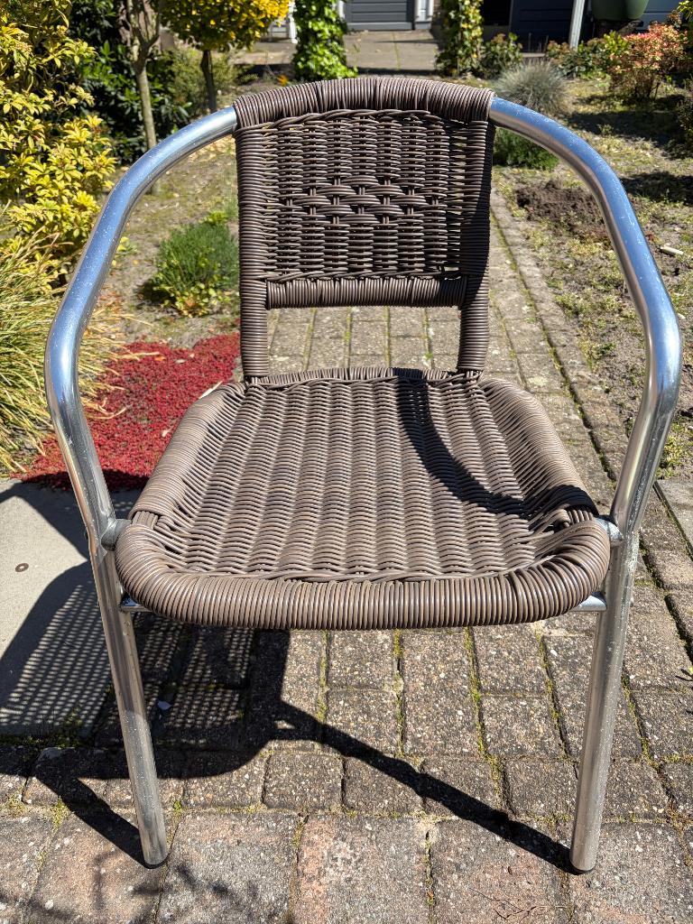 Tuinstoelen set van 6, Tuin en Terras, Tuinstoelen, Ophalen, Gebruikt, Kunststof, Stapelbaar