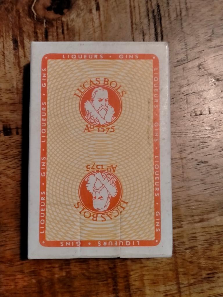 Lucas Bols jenever gin kaartspel spel kaarten kaart reclame, Verzamelen, Merken en Reclamevoorwerpen, Ophalen of Verzenden, Gebruikt