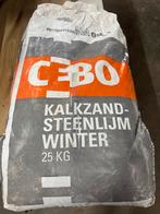 2 zakken CEBO Kalkzandsteenlijm Winter 25 kg, Ophalen of Verzenden, Nieuw