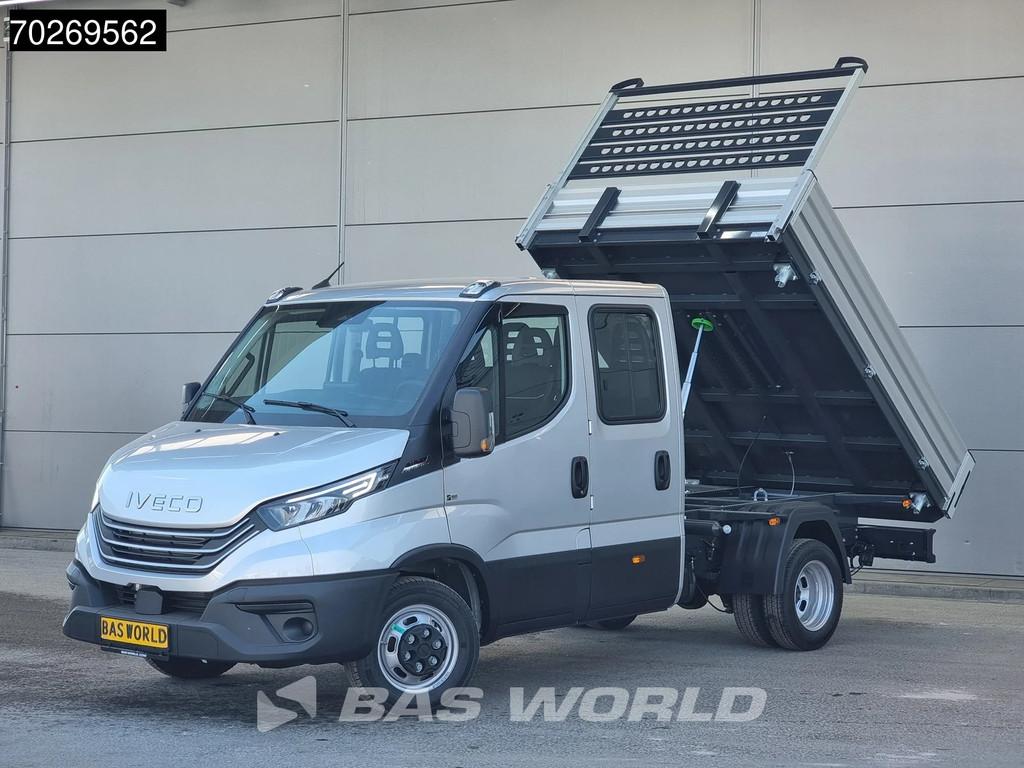 Iveco Daily 35C21 BPM Vrij 3 zijdige Kipper Dubbel Cabine 21, Auto's, Bestelauto's, Automaat, Stof, Euro 6, Iveco