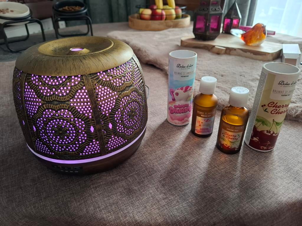 Diffuser met licht en geurtjes, Ophalen of Verzenden, Zo goed als nieuw, Overige materialen, Minder dan 25 cm