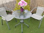 Bistroset, Tuin en Terras, Tuinsets en Loungesets, Overige materialen, Gebruikt, Tuinset, Eettafel