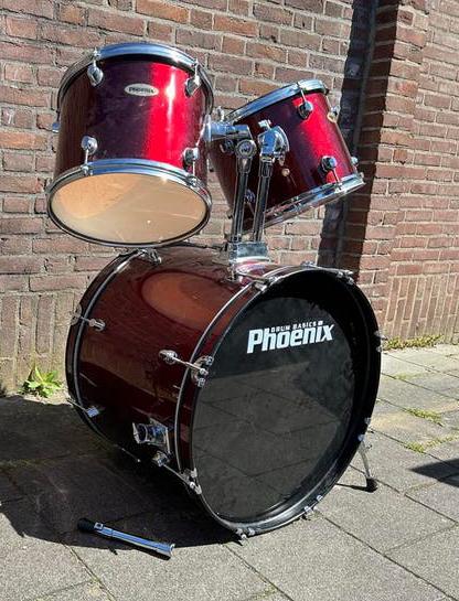 Trommels (3) van drumstel merk Phoenix, Muziek en Instrumenten, Drumstellen en Slagwerk, Ophalen, Gebruikt, Overige merken