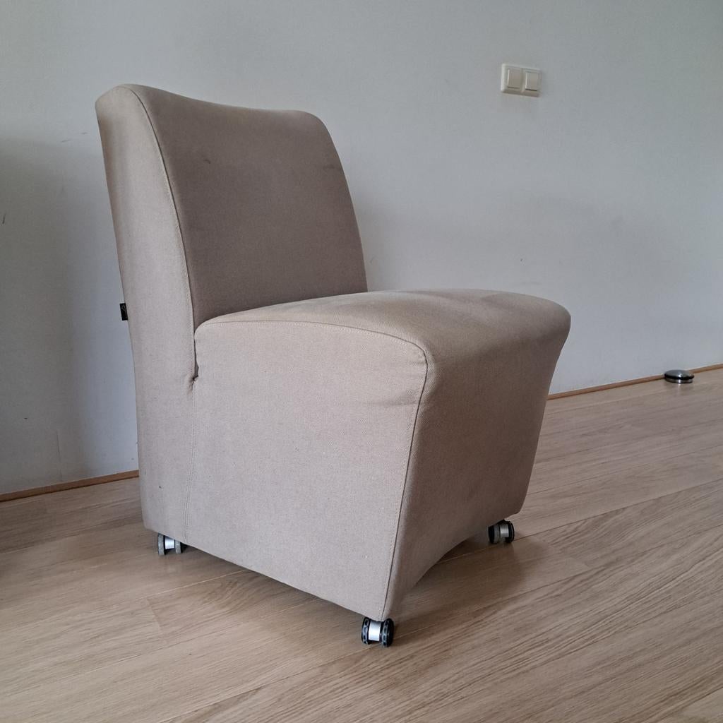 Stoelen op wieltjes kleur taupe 6 stuks, Ophalen, Overige kleuren