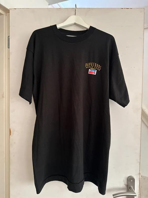 Tshirt Michael Jackson concert dangerous world tour, Maat 56/58 (XL), Ophalen of Verzenden, Zo goed als nieuw, Michael jackson