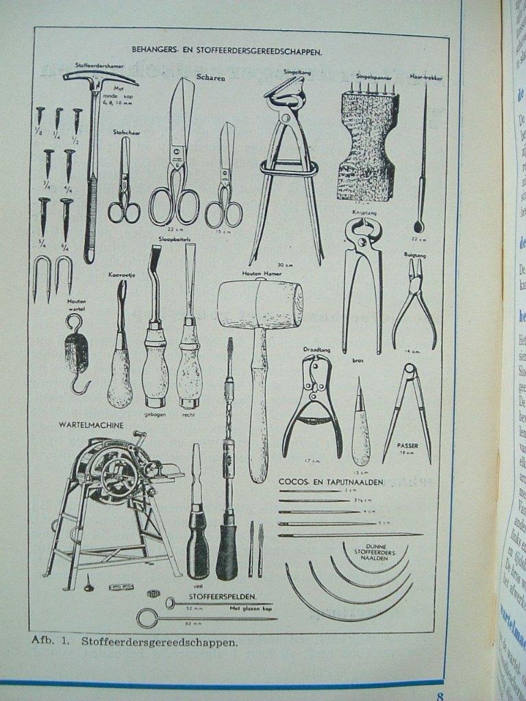 Handleiding voor het meubelstofferen - 1949., Ophalen of Verzenden, A.G. Velu