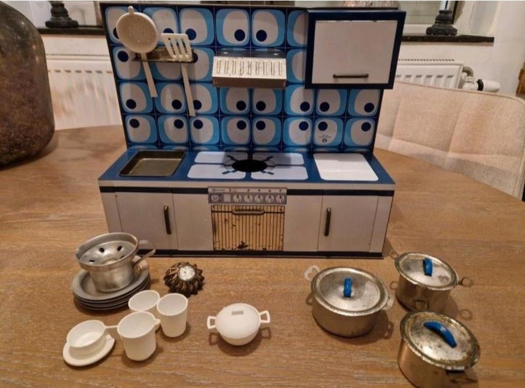 Oud blikken keukentje retro Jaren 60/70, Verzamelen, Ophalen of Verzenden