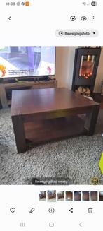 Acacia hout Pronto Salzburg salontafel donker teak, Huis en Inrichting, Tafels | Salontafels, 50 tot 100 cm, Vierkant, Zo goed als nieuw