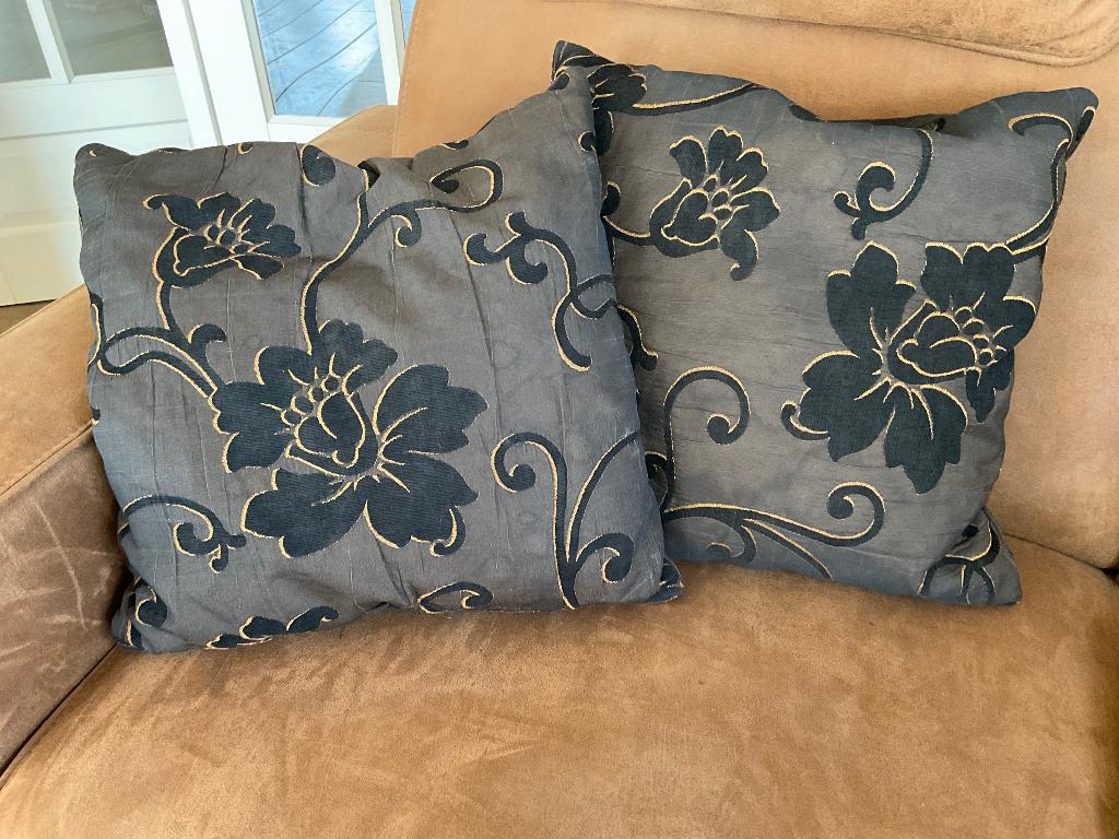 Woonkussens, Huis en Inrichting, Ophalen of Verzenden, Gebruikt, Bruin, Vierkant