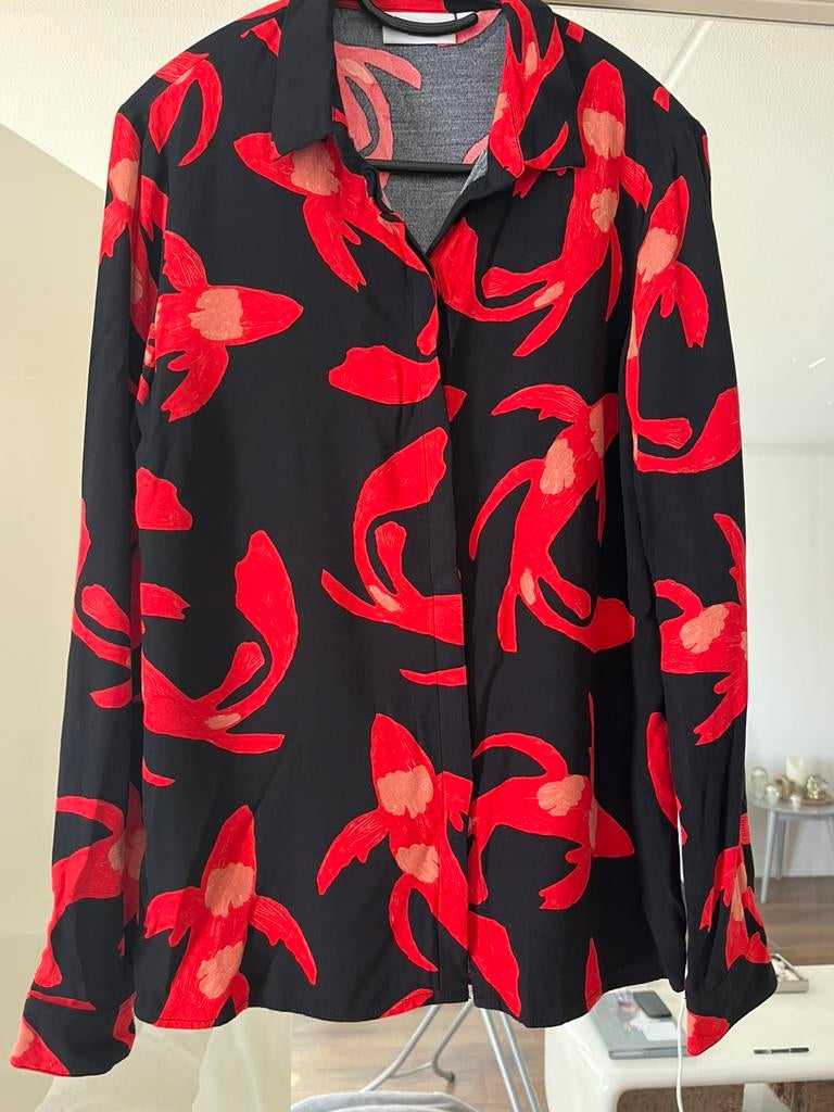 Fabienne Chapot blouse, Ophalen of Verzenden, Zo goed als nieuw, Maat 36 (S), Rood