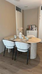 Luxe ovale eettafel - naturel - 180cm breed, Huis en Inrichting, Tafels | Eettafels, Ophalen, Overige materialen, 50 tot 100 cm