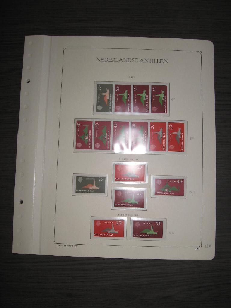 Nederlandse Antillen. Verzameling combinaties uit PZB., Postzegels en Munten, Postzegels | Volle albums en Verzamelingen, Verzenden
