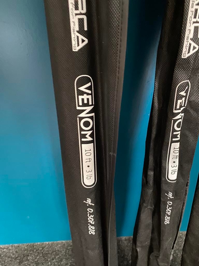 SALE 3x Arca Venom Carp 10ft 3lb (3 hengels 1 prijs), Werphengel, Nieuw, S, H