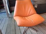 Lederen design fauteuil Carlos, Ophalen, Zo goed als nieuw, 50 tot 75 cm, Leer