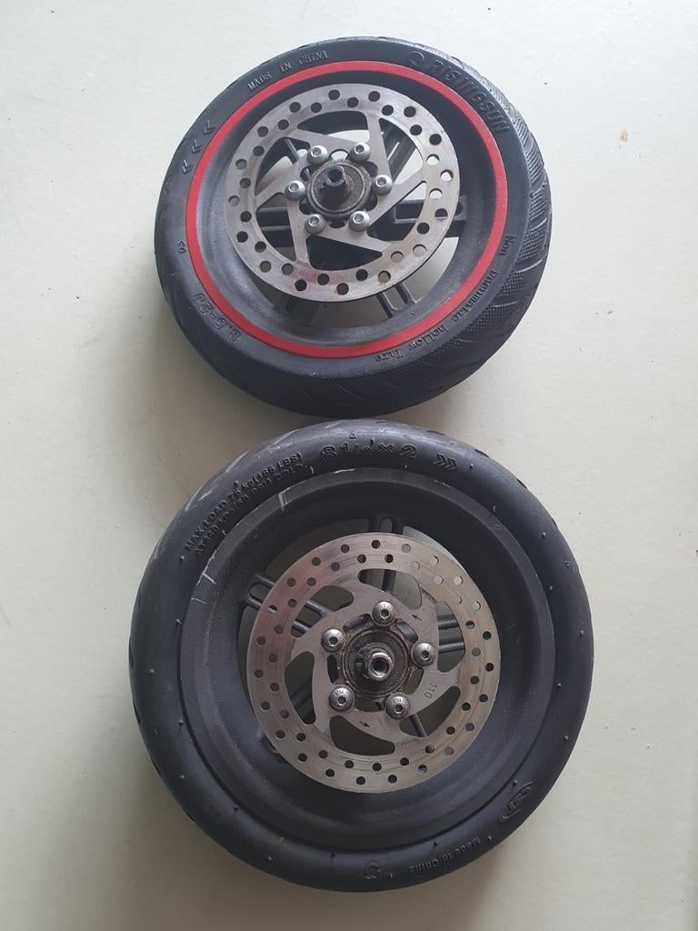 Elektrische step wielen met schijfremmen, Fietsen en Brommers, Steps, Ophalen of Verzenden, Gebruikt, Elektrische step (E-scooter)