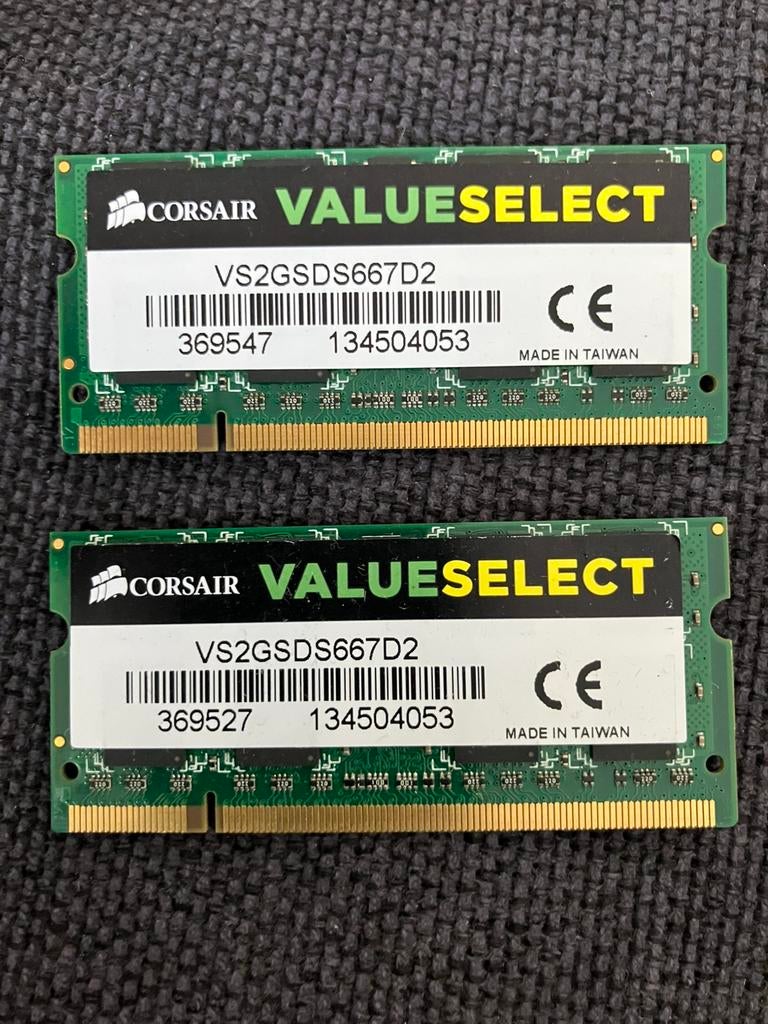 Corsair DDR2 sodimm 8 Gb, Computers en Software, RAM geheugen, Ophalen, Zo goed als nieuw, DDR2, Laptop