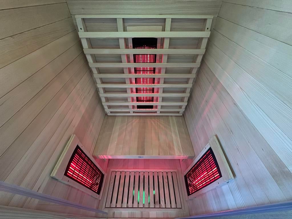 LUXE INFRAROOD SAUNA | 90X90 | DIRECT LEVERBAAR, Sport en Fitness, Sauna, Info@inner-stillness.nl, Fins of Traditioneel, 7665VB