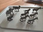 10 Tinnen Figuurtjes van Dieren - Vintage Verzameling, Ophalen of Verzenden, Zo goed als nieuw, Paard, Beeldje of Figuurtje