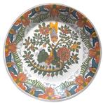 Handbeschilderd polychroom bord - Makkum, Ophalen of Verzenden